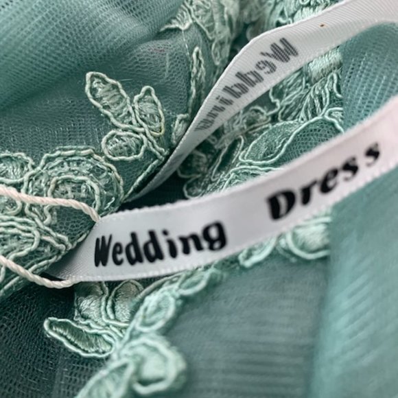 Exquisite Lace Wedding Dress in Soft Blue - Picture 10 of 10